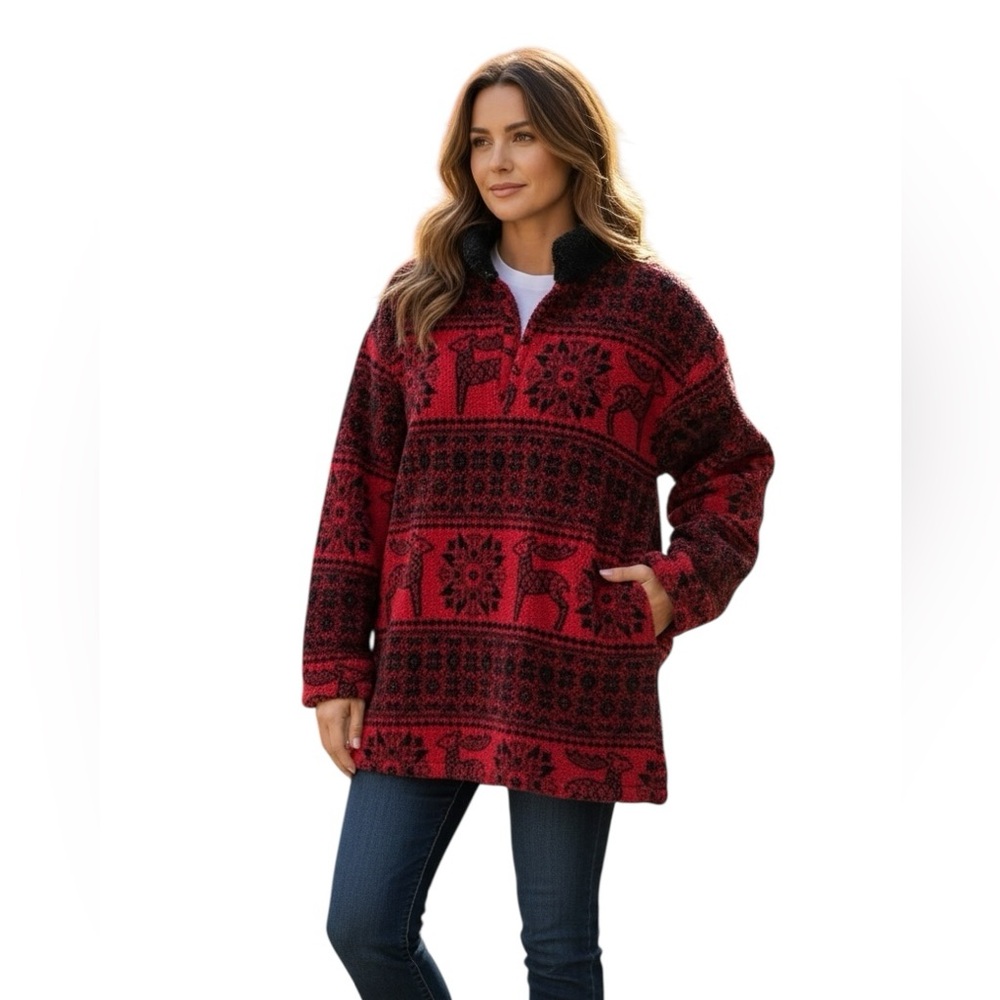 Tasha Polizzi T. P. Saddle blanket western serpa pullover outerwear top